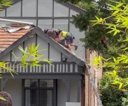 Roofer Falls From Roof During Brawl