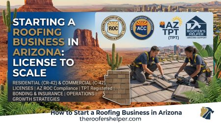 how to start a roofing business in arizona