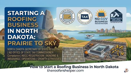 how to start a roofing business in north dakota