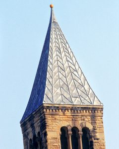 McGraw Tower Pumpkin and Lead Roof