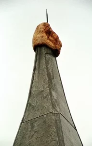 Cornell pumpkin before removal