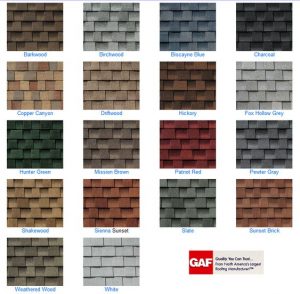 GAF HDZ Colors