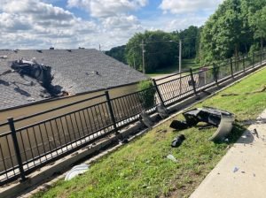 second car crash on roof of Excelsior Springs VA building