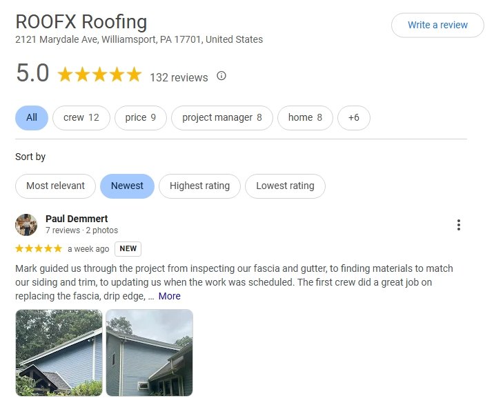 roofx reviews