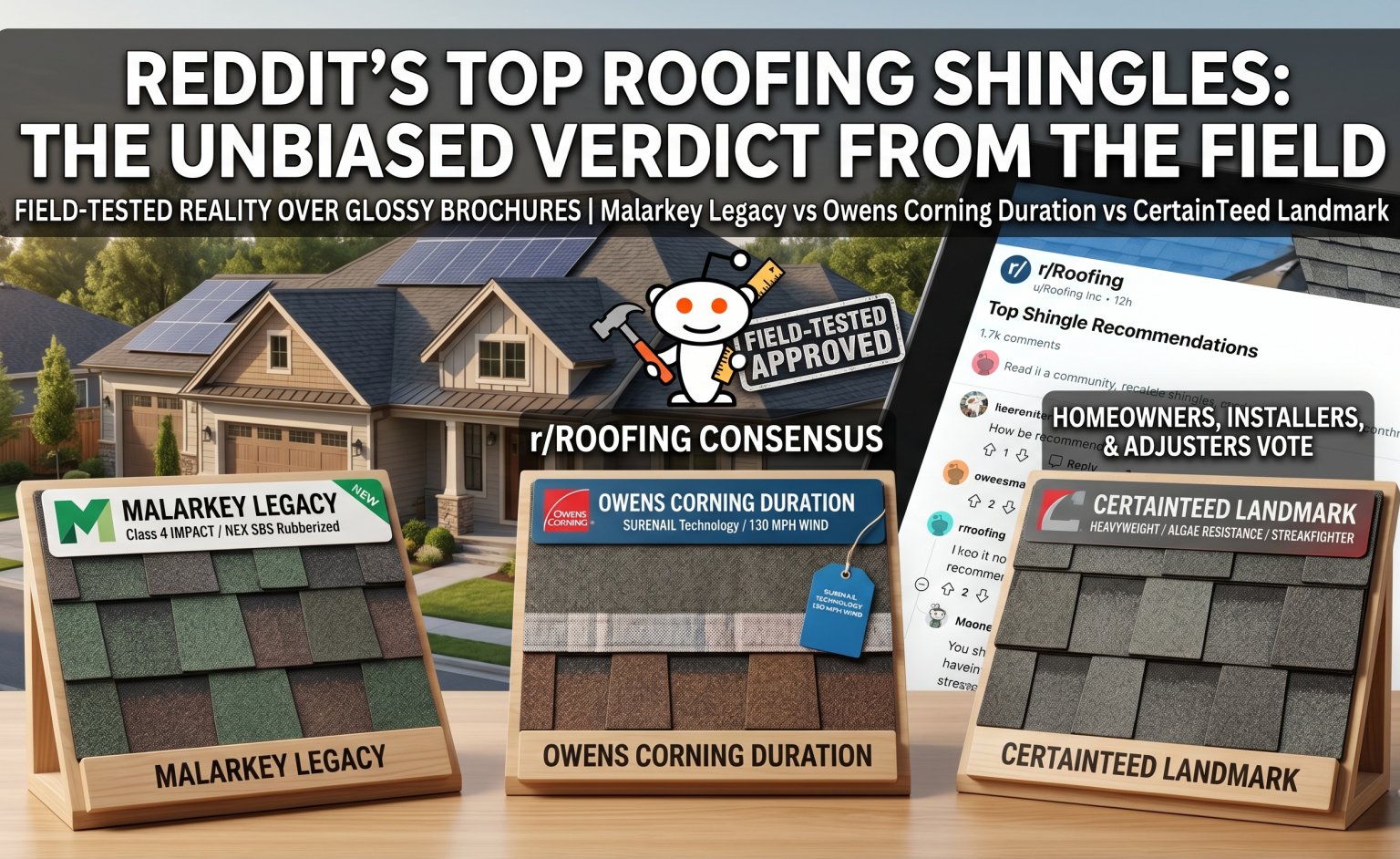 Top 3 Asphalt Shingles According to Reddit Users reddit favorite shingles
