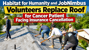 Volunteers Replace Roof for Cancer Patient